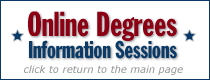 Online Degrees Information Sessions