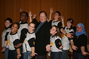 CAB Board members with speaker