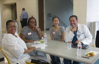 HCA students with the alumni