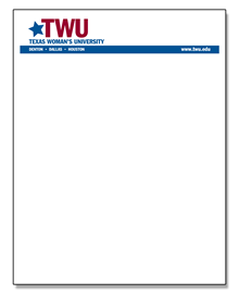 TWU Letterhead Shell #5