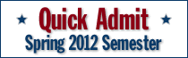 Quick Admit Spring 2012
