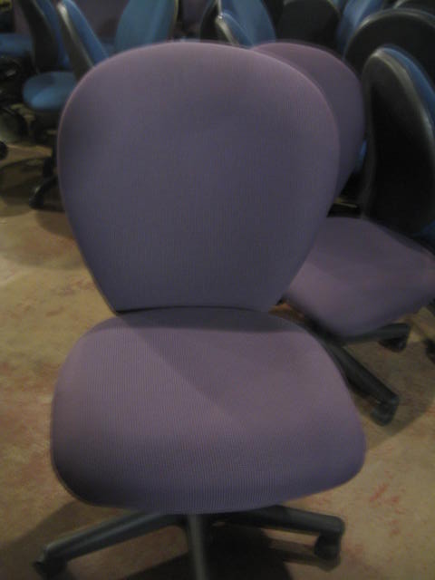 Purple desk chairs