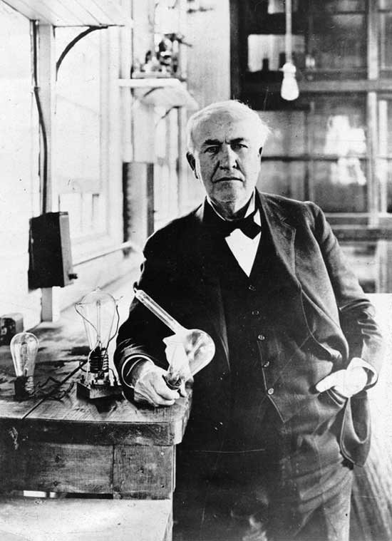 Edison Holding the "Edison Effect"