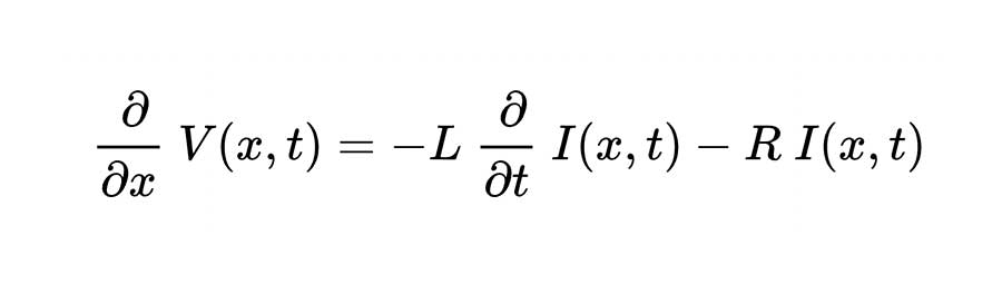 An Example of the Telegrapher's Equation