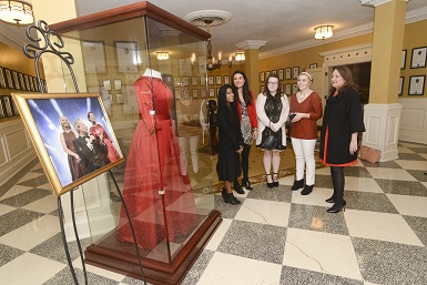 First Lady Cecilia Abbott at the Texas Women’s Hall of Fame in its prior location in Hubbard Hall.