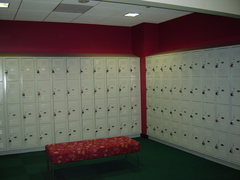 Lockers at the tWU Houston Campus